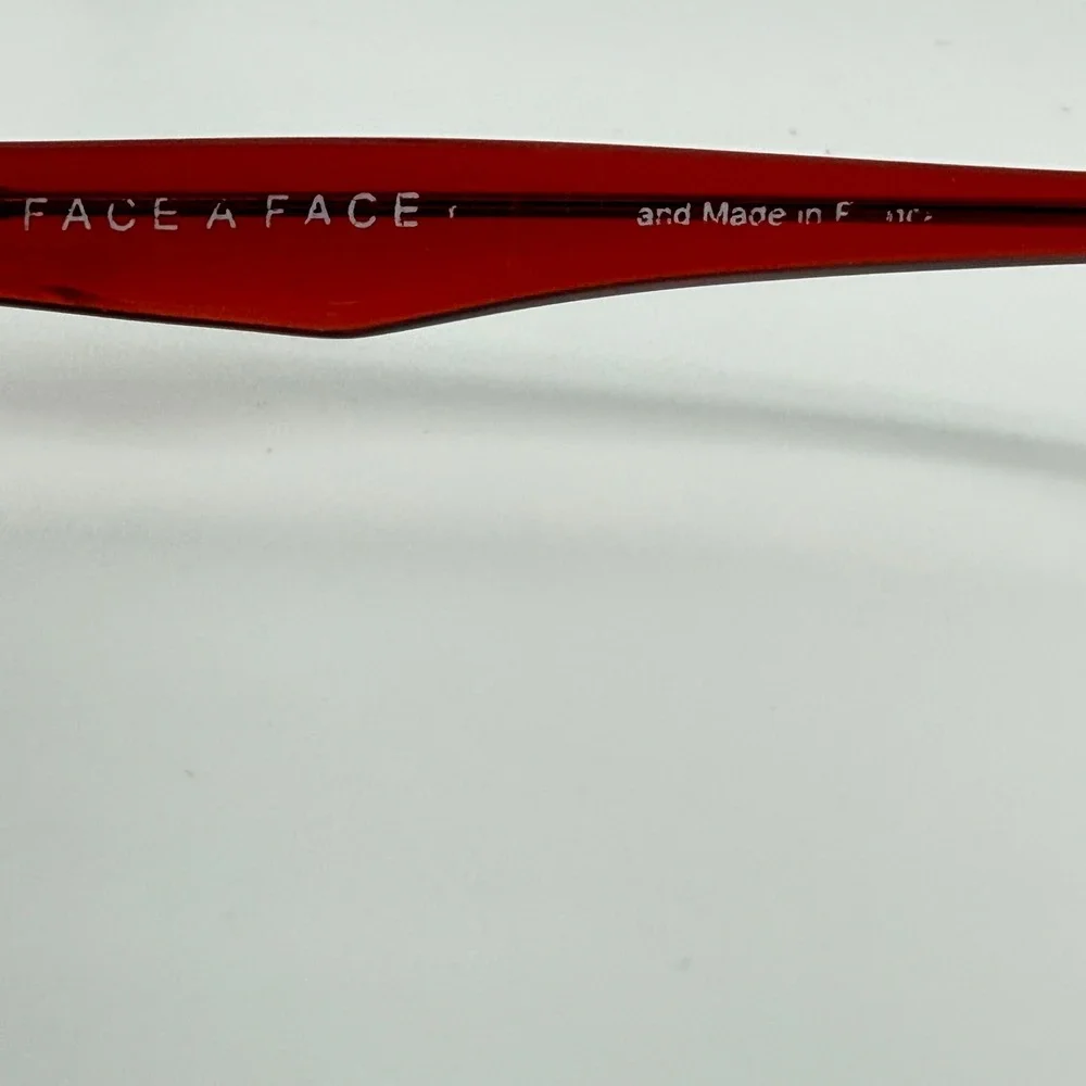 Face a Face Iness 3 Red Cat Eye Eyeglasses‎ Frames Made in France 22324